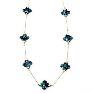 Tigerstars Multi Green Clover Chain Link Necklace